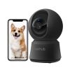 Laxihub 5MP Wi-Fi Surveillance Camera Pet Monitor 360° Indoor Home Black Security PT Camera 2K+ Night Vision Wi-Fi Cam For Pet Nanny P2F Without TF/S