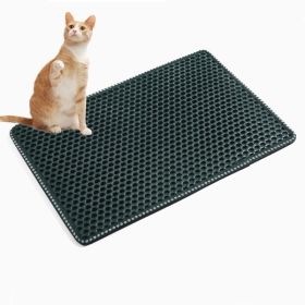 Cat Litter Mat; Kitty Litter Trapping Mat; Double Layer Mats with MiLi Shape Scratching design; Urine Waterproof; Easy Clean; Scatter Control 21" x 14