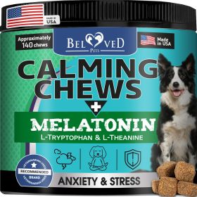 Hemp Calming Chews for Dogs Puppy Pet Separation Anxiety Relief Treats & Calm Aggressive Behavior Melatonin Anti Stress Treatment Help with Thunder