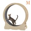 Cat Exercise Wheel - Indoor Cat Treadmill with Carpeted Running Track, Safety Cat Treadmill with Latch, Weighted Wheel for Cats, Add Fun to Cat Exerci