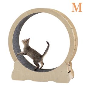 Cat Exercise Wheel - Indoor Cat Treadmill with Carpeted Running Track, Safety Cat Treadmill with Latch, Weighted Wheel for Cats, Add Fun to Cat Exerci