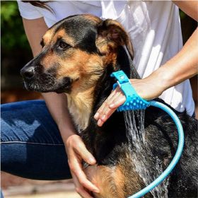Dog Bath Brush Silicone Massage Pet Bath Brush Supplies For Pets