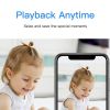 Laxihub 5MP Wi-Fi Surveillance Camera Pet Monitor 360° Indoor Home Black Security PT Camera 2K+ Night Vision Wi-Fi Cam For Pet Nanny P2F Without TF/S