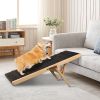 Dog ramp, adjustable pet ramp, folding pet ramp, suitable for small and medium sized dogs and cats, non-slip foot covers, portable, suitable for beds,