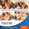 Cat, Dog Eye Wash Wipes Tear Stain Remover Cleaner Eye Infection Treatment Helps Prevent Pink Eye Relief Allergies Symptoms Runny Dry Eyes