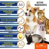 Cat, Dog Eye Wash Wipes Tear Stain Remover Cleaner Eye Infection Treatment Helps Prevent Pink Eye Relief Allergies Symptoms Runny Dry Eyes