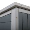 Wooden Rabbit Hutch with 1 Removable Tray and 3 Lockable Doors for Indoor and Outdoor Use, Gray+White XH