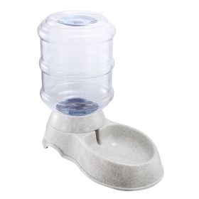 3.5L Or 1Gal Pet Water Dispenser Self-Dispensing Gravity Pets Water Feeder Automatic Pet Waterer Cat Dog (Color: Beige)