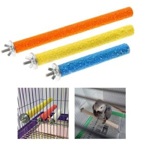 10/14/18cm Bird Claw Beak Grinding Bar Standing Stick Claws Bird Supplies Cage Accessories Parrot Station Bird Grinding Standing (Color: as the picture, size: 14CM)