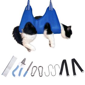 Smart Comfortable Solid Color Pet Grooming Hammock With Nail,Dog Grooming Hammock Harness (size: S)
