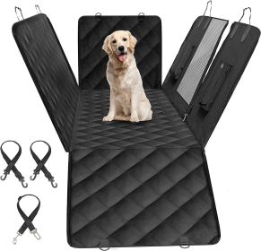 Simple Deluxe Dog Car Seat Cover for Back Seat, 100% Waterproof Pet Seat Protector with Mesh Window, Scratchproof & Nonslip Dog Hammock for Cars, Truc (Color: as Pic)