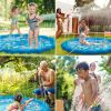 100/170 CM Pet Water Mat Summer Beach Inflatable Water Spray Pad Lawn Swimming Pool Mat Pet Sprinkler
