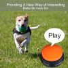 2Pcs Recordable Talking Button Pet Interactive Toy Voice Recording Sound Buttons Answer Buttons Pet Training Tool Dog Toys