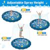 100/170 CM Pet Water Mat Summer Beach Inflatable Water Spray Pad Lawn Swimming Pool Mat Pet Sprinkler