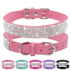 Dog Collar Crystal Glitter Rhinestone Pet Collars Zinc Alloy Buckle Collar For Small, Medium Dogs, Cats, Dog Collar